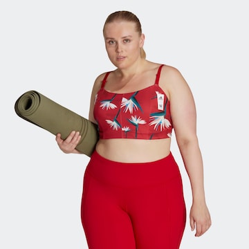 ADIDAS SPORTSWEAR Bustier Sport-BH 'Thebe Magugu Studio Light-Support ' in Rot: predná strana