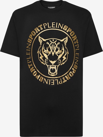 Plein Sport - Camisa 'Carbon Tiger' em preto: frente