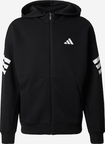 ADIDAS SPORTSWEAR Αθλητική ζακέτα φούτερ 'FI' σε μαύρο: μπροστά