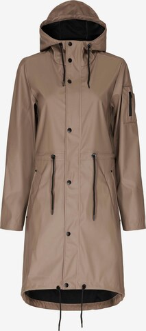 Notyz Raincoat in Brown: front