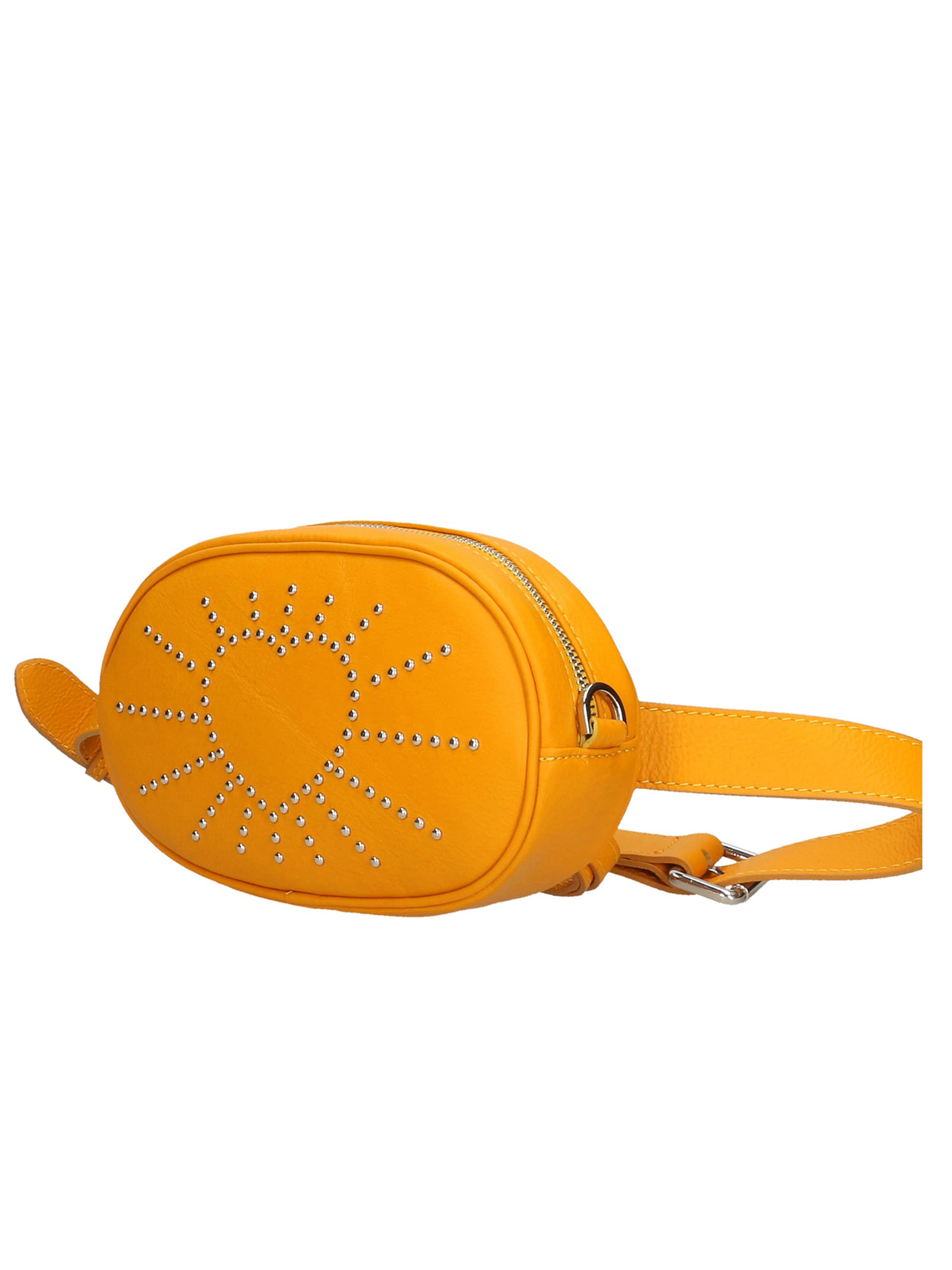 Marsupio 'Marsupio Donna Pelle Sauvage Borchie Elysa - Made in Italy' di Gave Lux in giallo