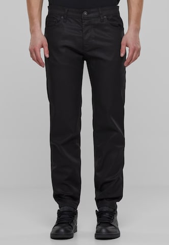 Tapered Jeans di 2Y Premium in nero: frontale