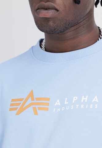 ALPHA INDUSTRIES Sweatshirt in Blau