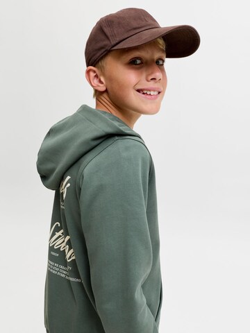 Jack & Jones Junior Кофта на молнии 'JORNORREBRO TYPO' в Зеленый