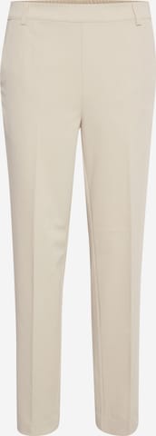 Kaffe - Pantalón de pinzas 'Sakura' en beige: frente