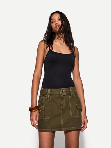 Shirtbody Bershka en noir : devant