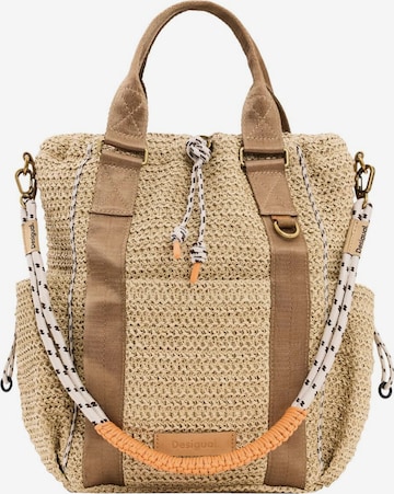 Sac à dos Desigual en beige : devant