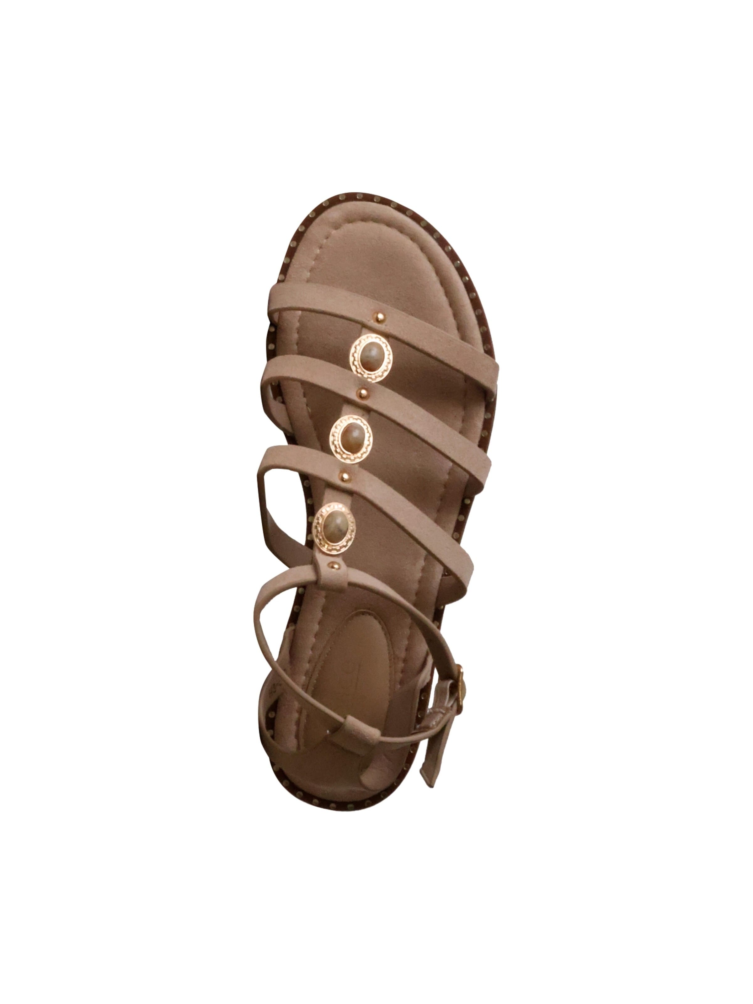 Sandalo 'Flache Riemchensandalen von Joalice' di Super Mode in verde