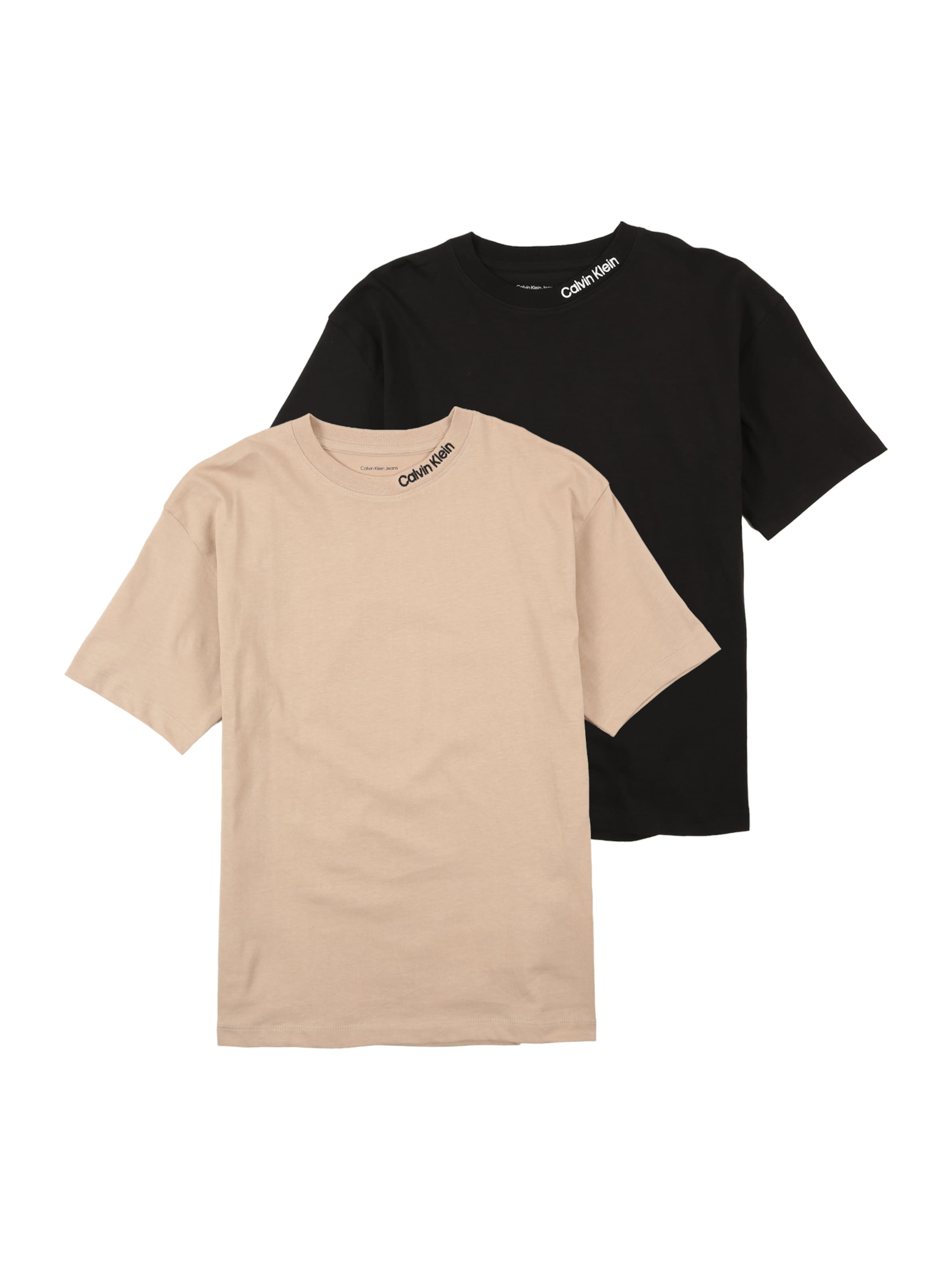 Calvin Klein Jeans T-shirt i beige: framsida