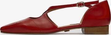 Sandales LOTTUSSE en rouge : devant