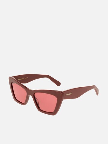 FERRAGAMO Zonnebril in Rood