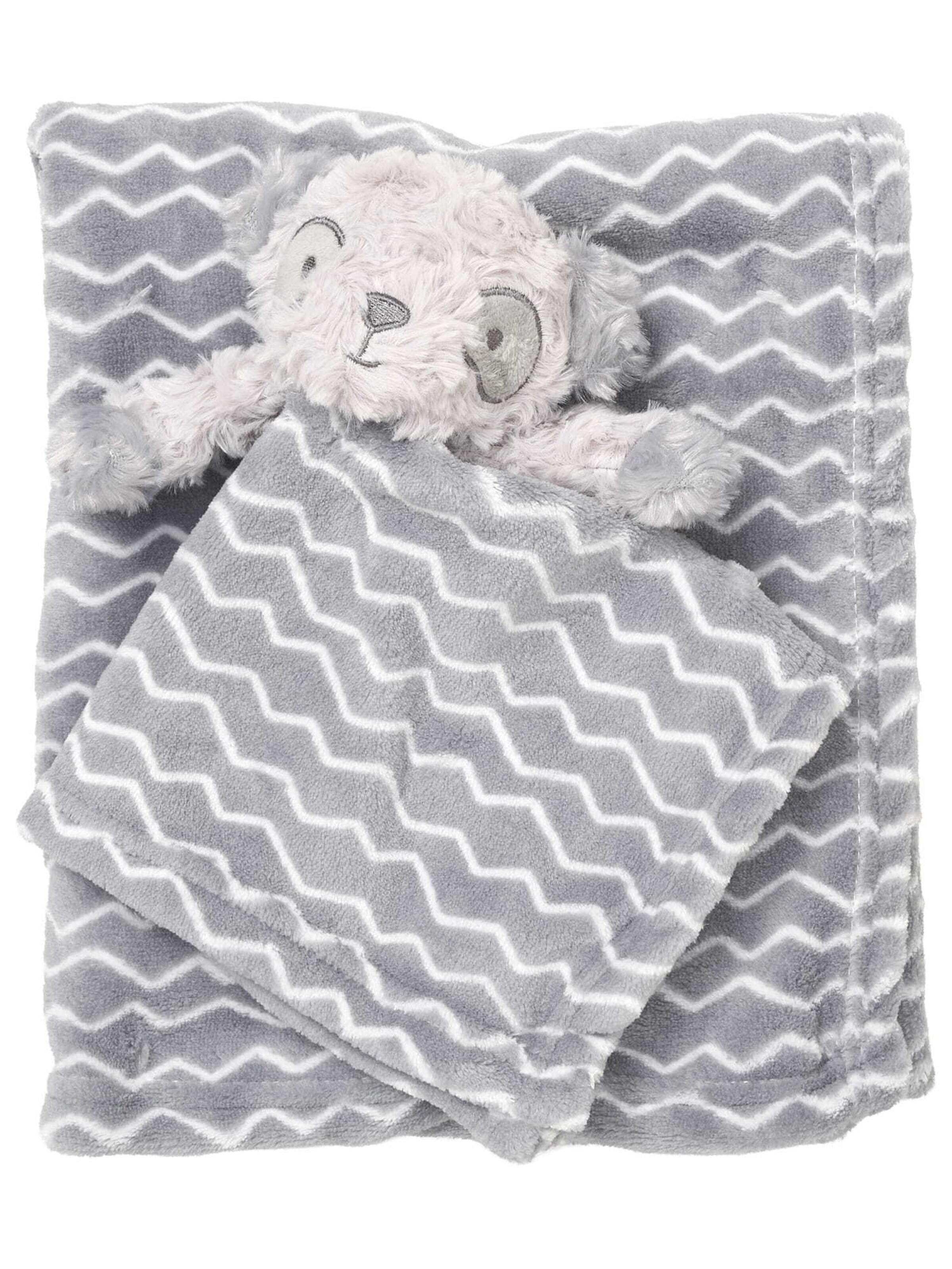 Snuggle Tots Babydeken 'Bär' in Grijs: voorkant