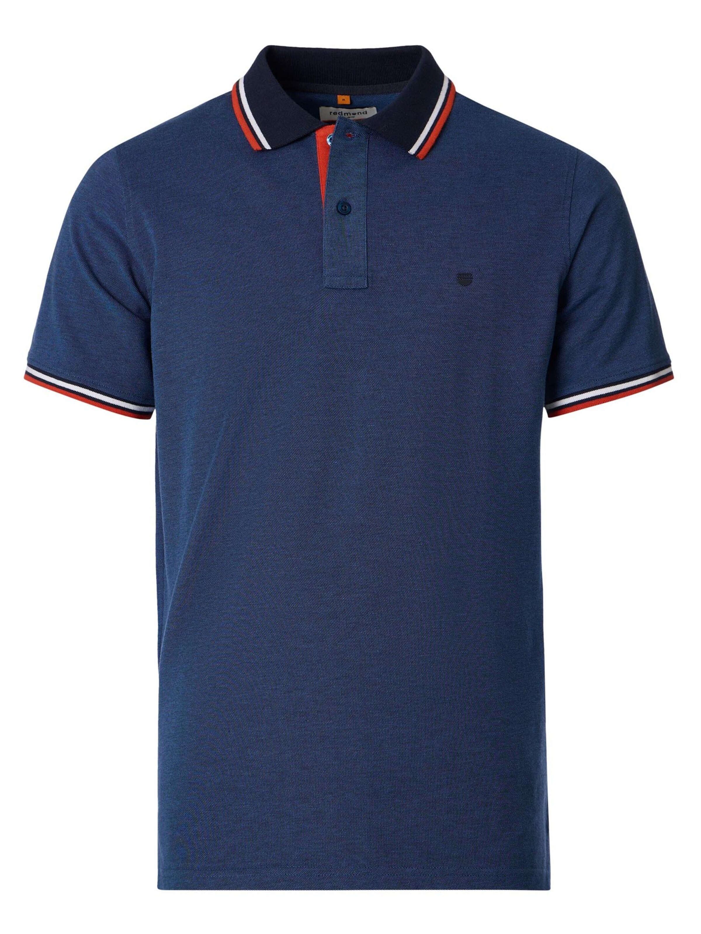 redmond Shirt 'Basic'‌ in Blau: Vorderseite