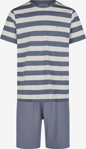 Phil & Co. Berlin Pajama short 'Lounge Dreams' in Grey: front