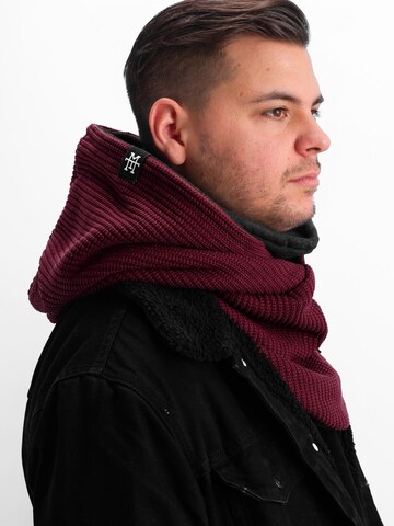 Manufaktur13 Scarf 'Hooded Loop' in Red