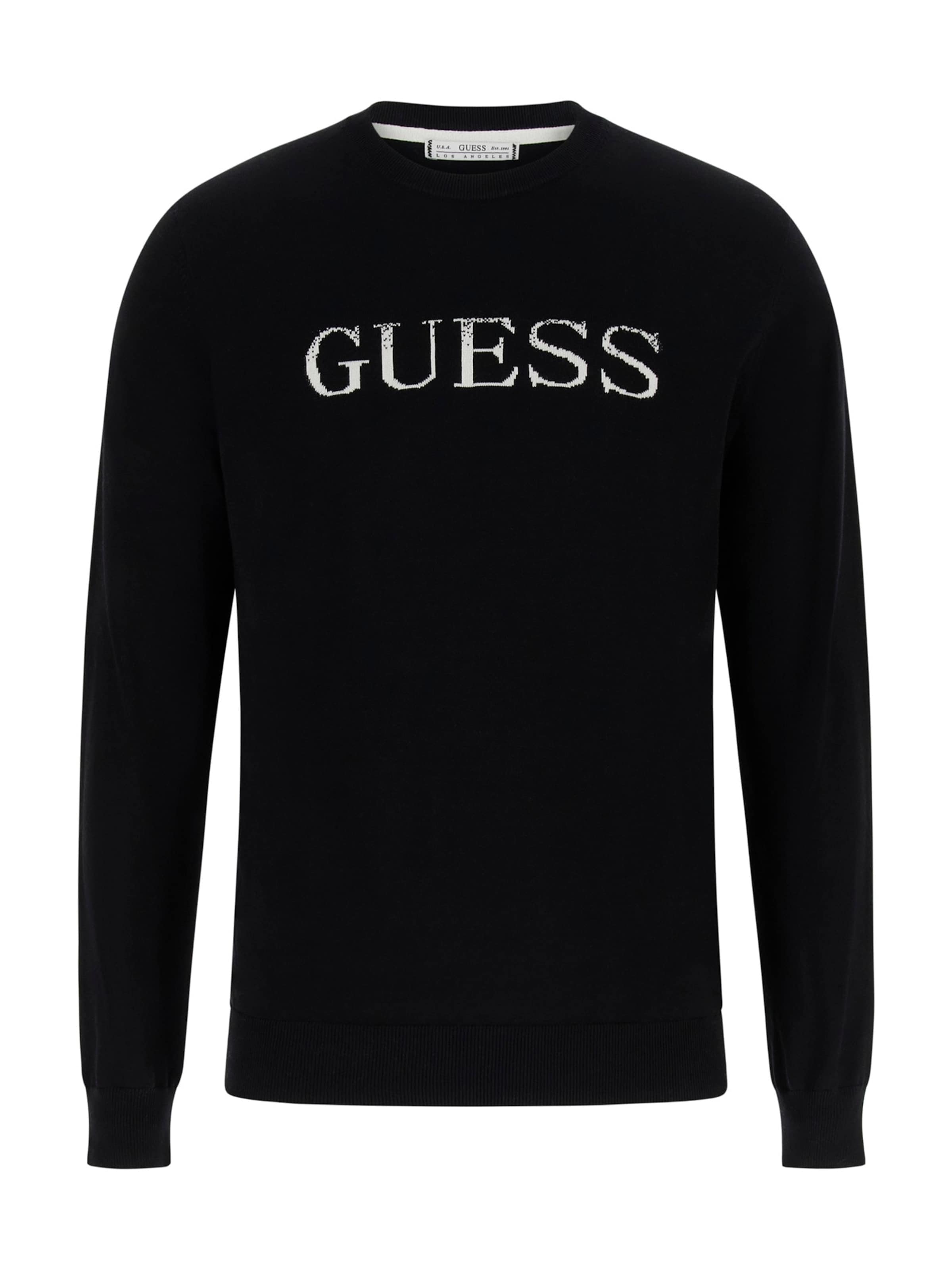 Pull-over &#x27;KANE&#x27; GUESS en noir : devant
