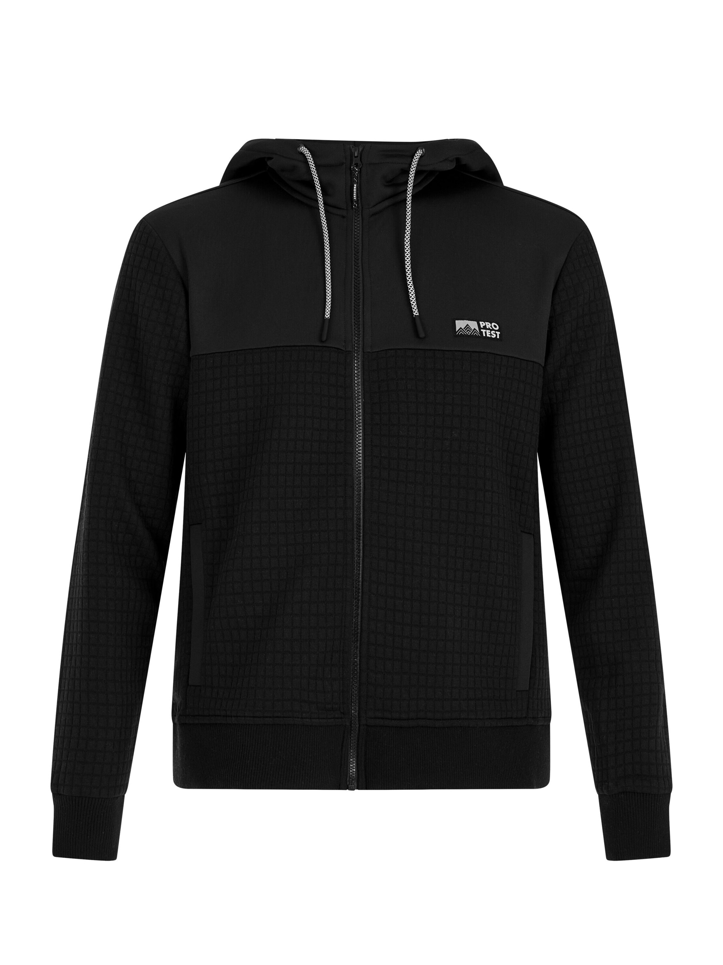 PROTEST Sweat jacket 'PRTBopton' in Black: front