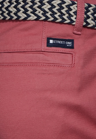 Street One MEN Regular Chino Pants in Red