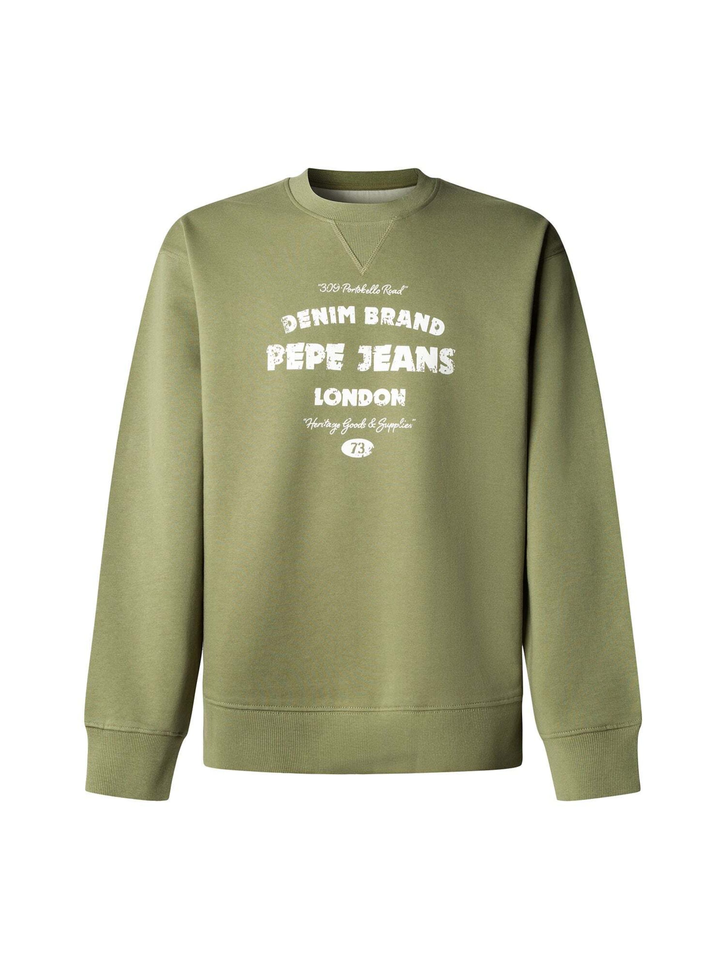 Sweat-shirt Pepe Jeans en vert : devant