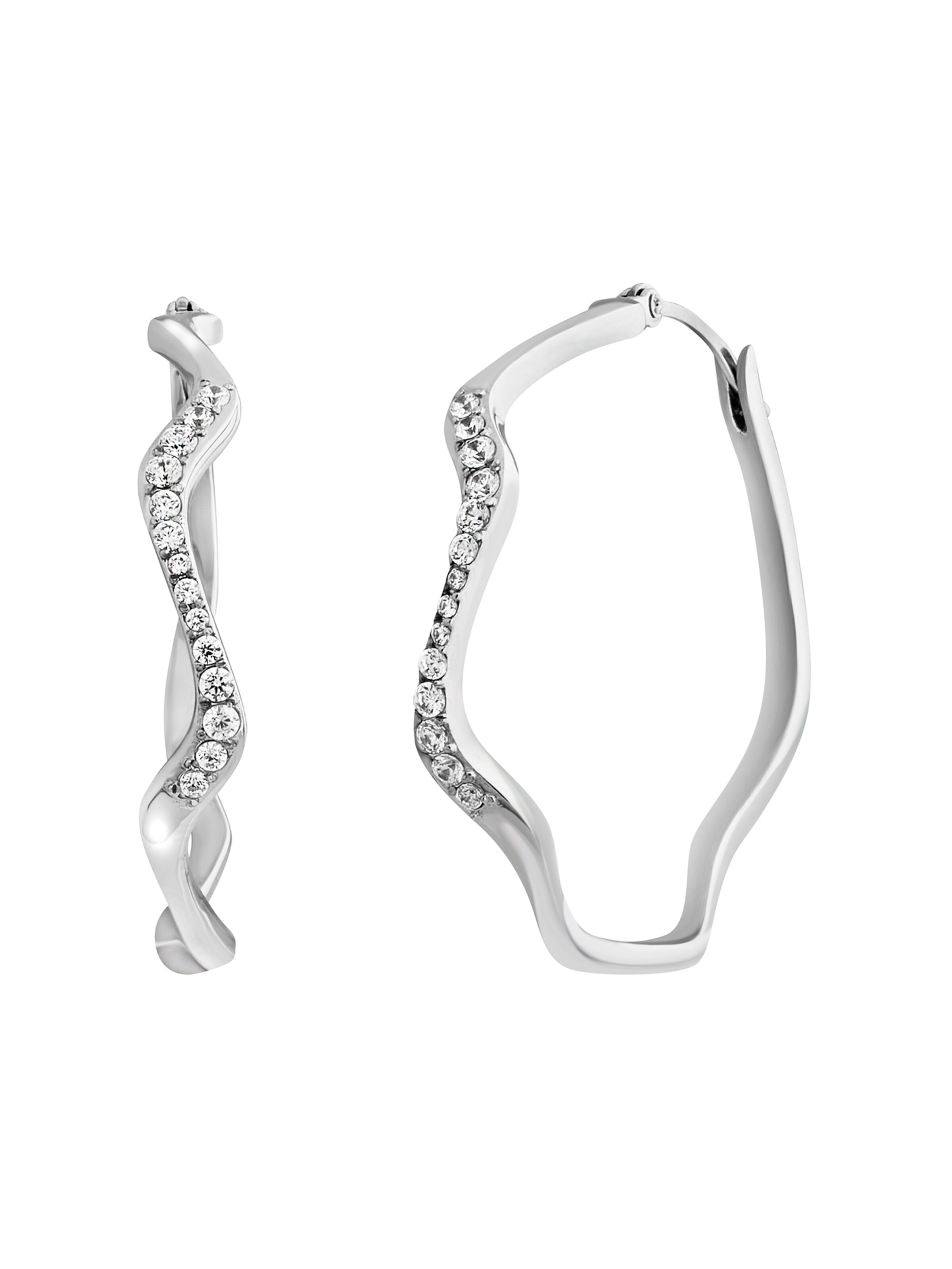 Orecchini 'ZIG ZAG' di Breil in argento: frontale