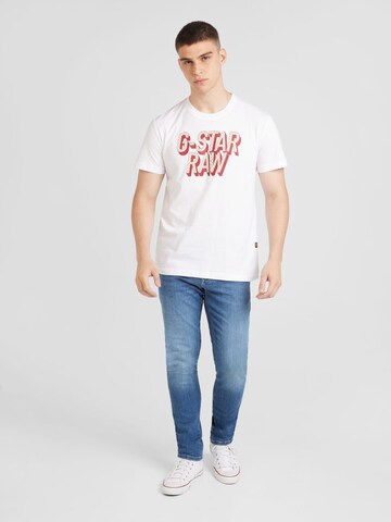 T-Shirt G-STAR en blanc