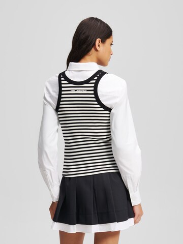 Karl Lagerfeld Top 'Ikon' - Biela