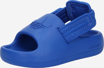 ADIDAS ORIGINALS Sandal 'Adilette' i blå: framsida