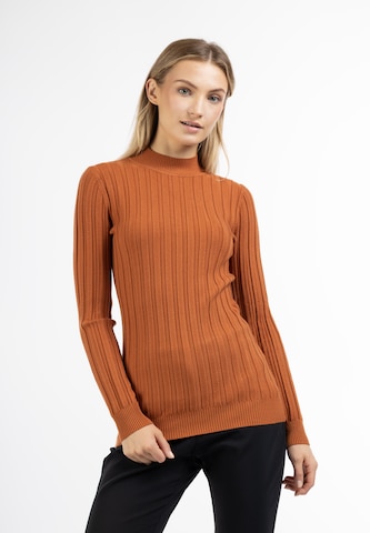 DreiMaster Klassik Sweater in Brown: front