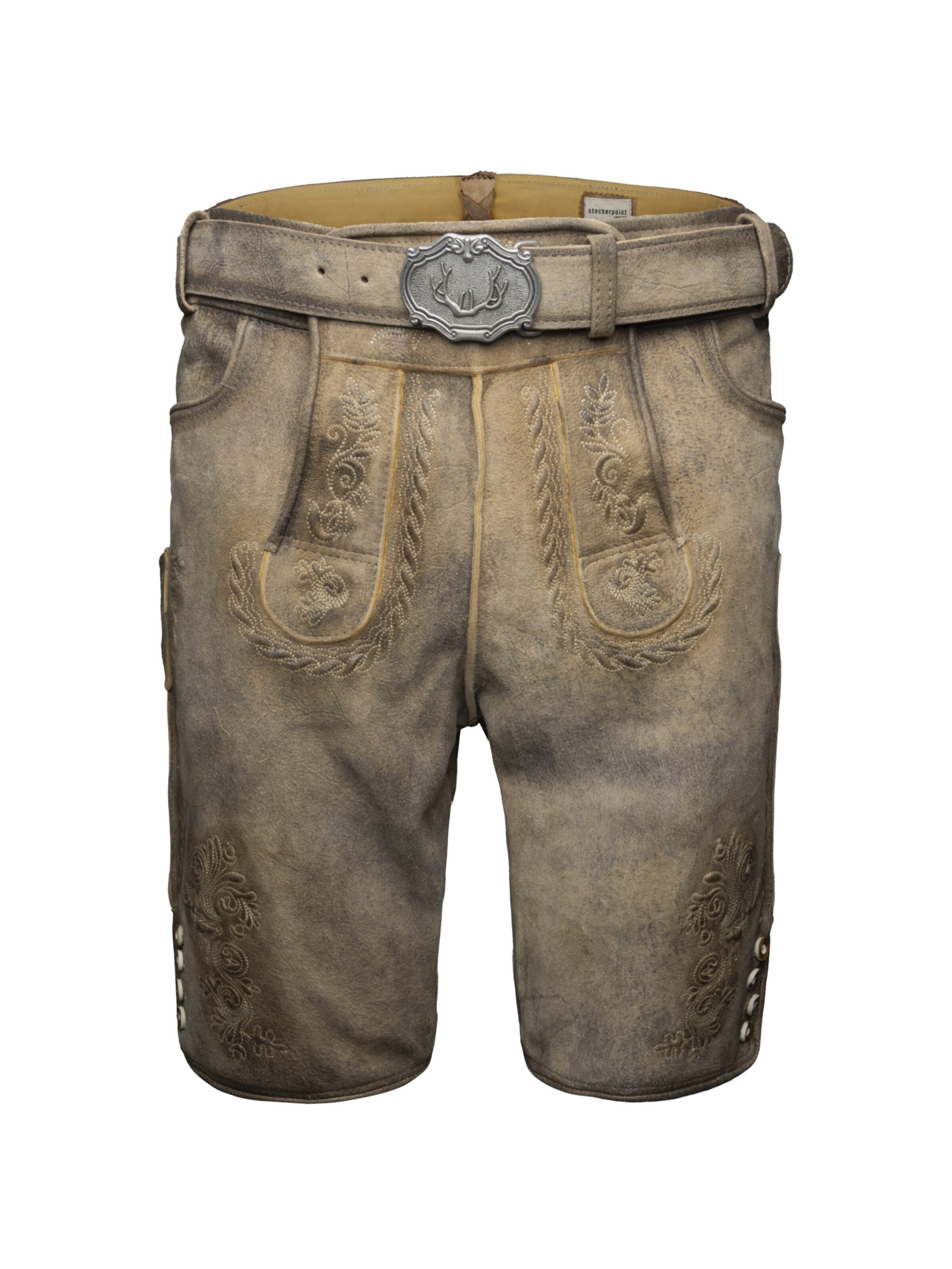 Regular Pantalon folklorique 'Wastl' STOCKERPOINT en marron : devant