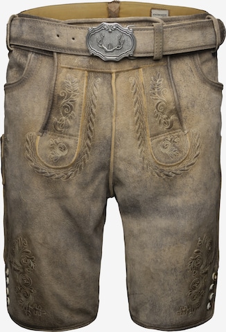 Regular Pantalon folklorique 'Wastl' STOCKERPOINT en marron : devant