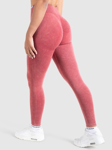 Skinny Leggings ' Batik Scrunch ' Smilodox en rouge
