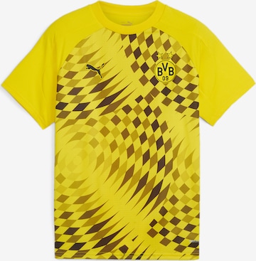 PUMA חולצות ספורט 'Borussia Dortmund Prematch' בצהוב: מלפנים