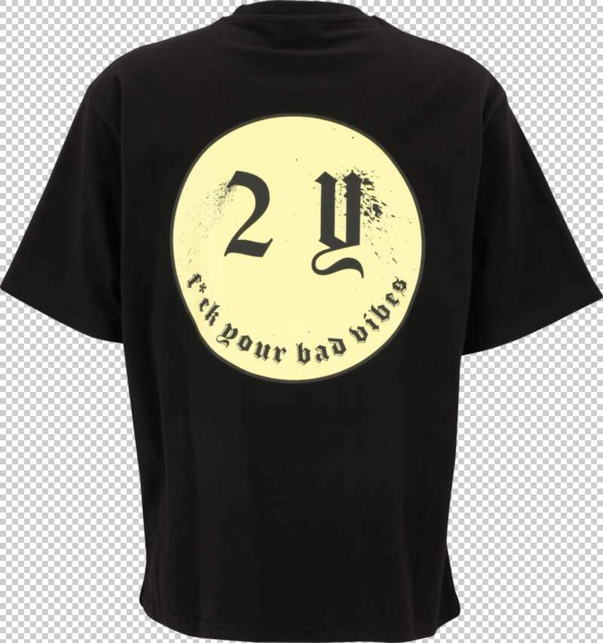 T-Shirt 'Smiley' 2Y Studios en noir