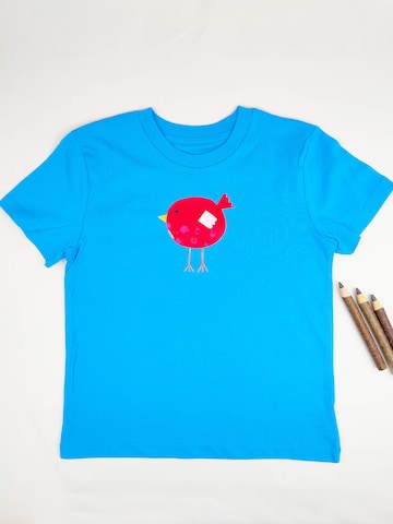 MelaDi Shirt 'Roter Vogel' in Blue