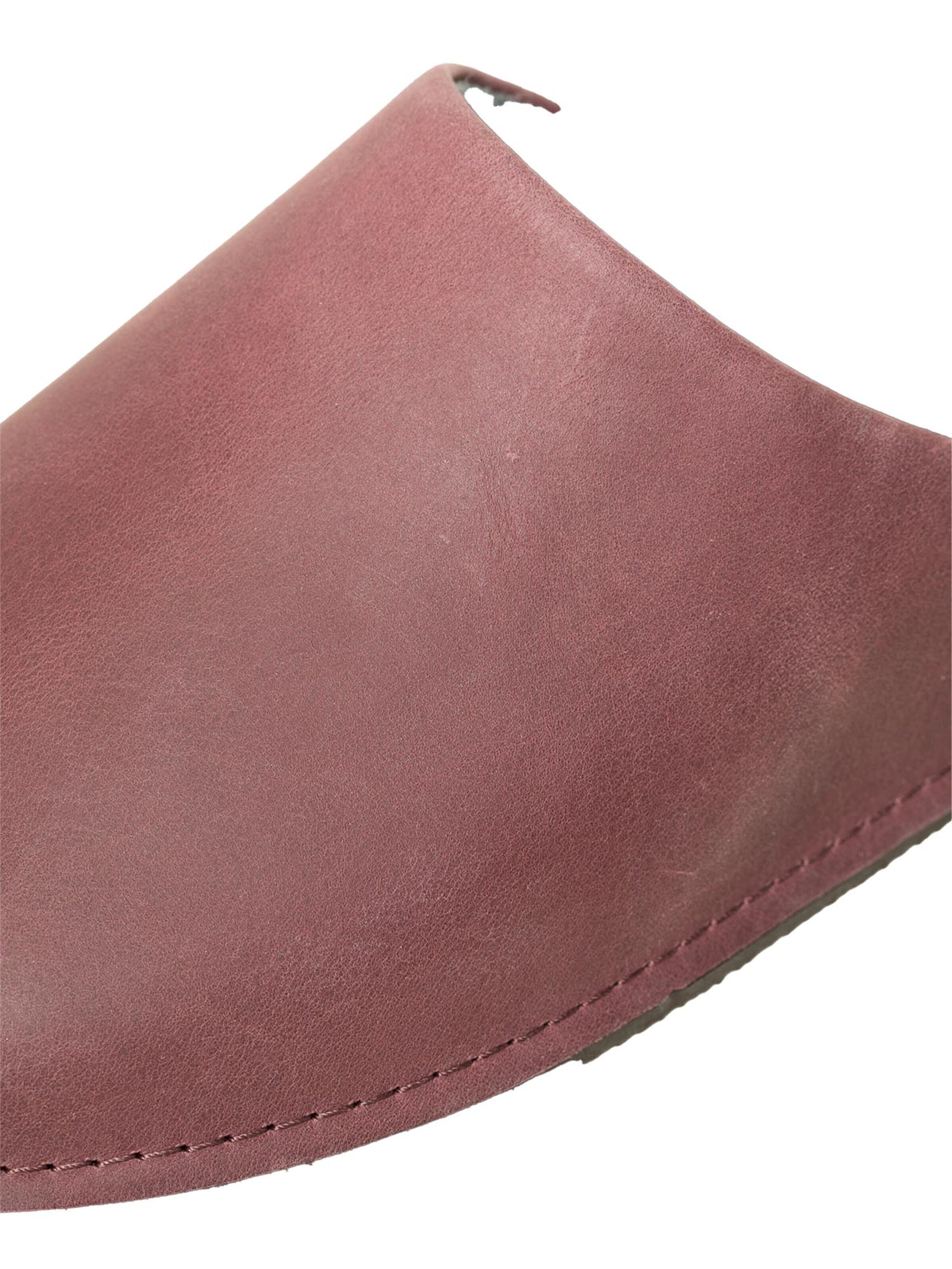 Gottstein Huisschoenen 'Leather Loafer' in Rood