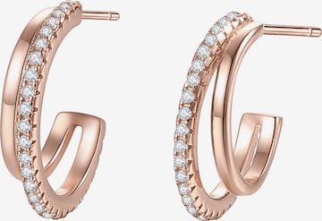Hey Happiness Earrings 'Duo Sparkle' in Gold: front