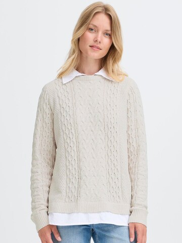 Oxmo - Pullover ' OXFSANVI PU 1 ' em bege