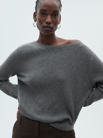 MANGO Sweater 'BRULE' in Grey: front