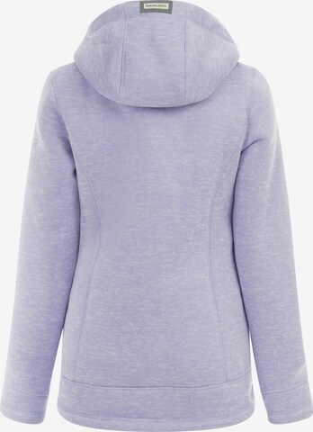 Schmuddelwedda Fleece jas in Lila