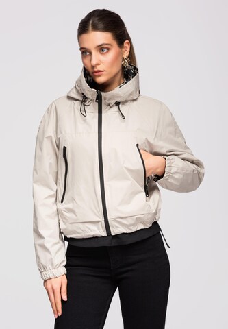 Veste mi-saison 'OW-JANP-0124' Ombre en beige : devant