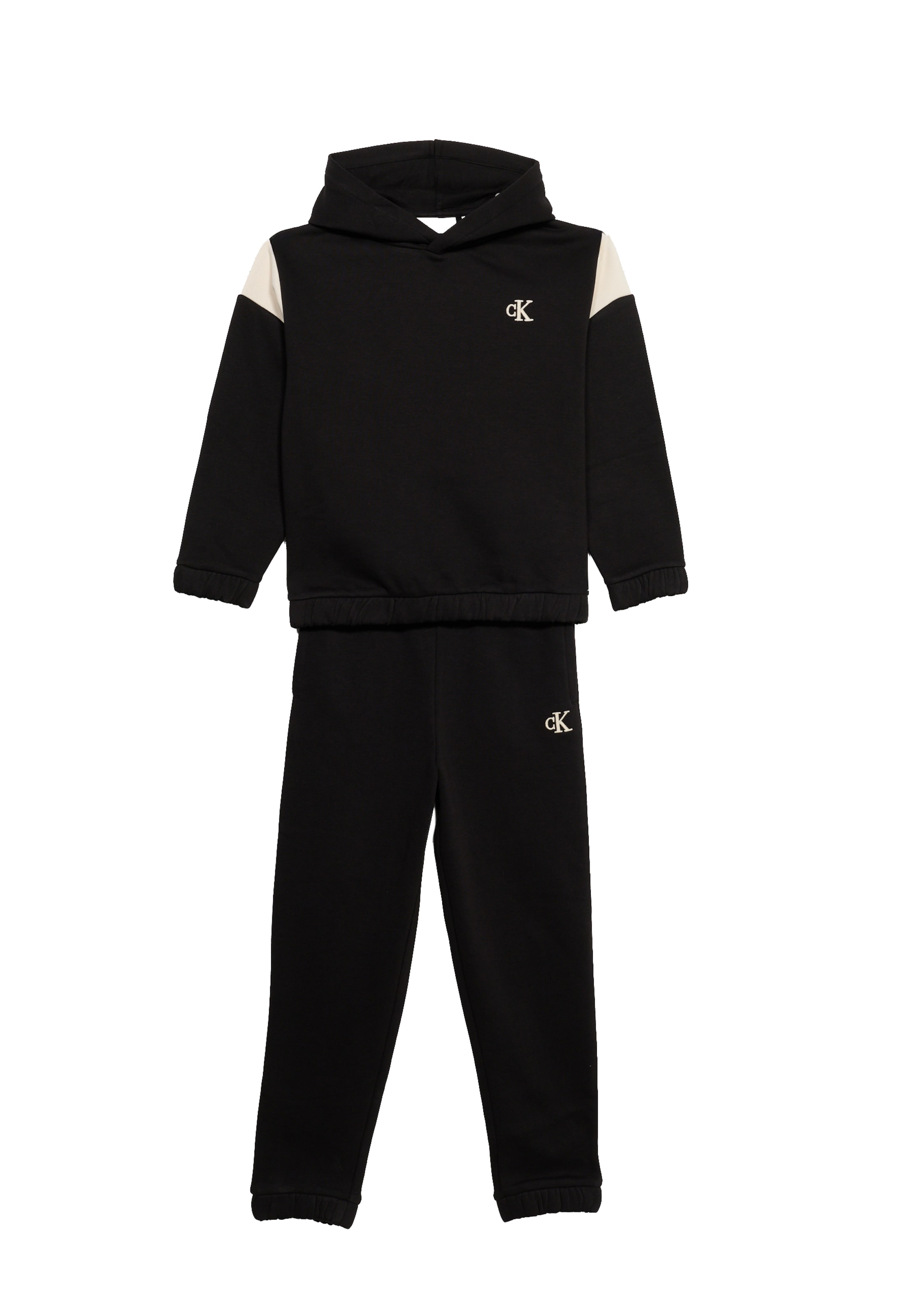 Tuta da jogging di Calvin Klein Jeans in nero: frontale