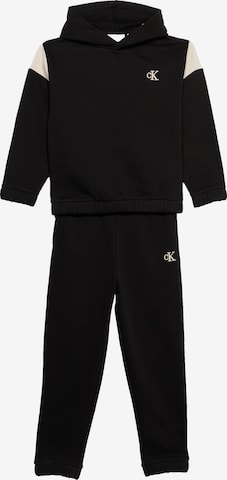 Calvin Klein Jeans Joggingová souprava – černá: přední strana
