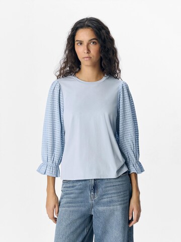 OBJECT Shirt 'OBJElia' in Blauw: voorkant