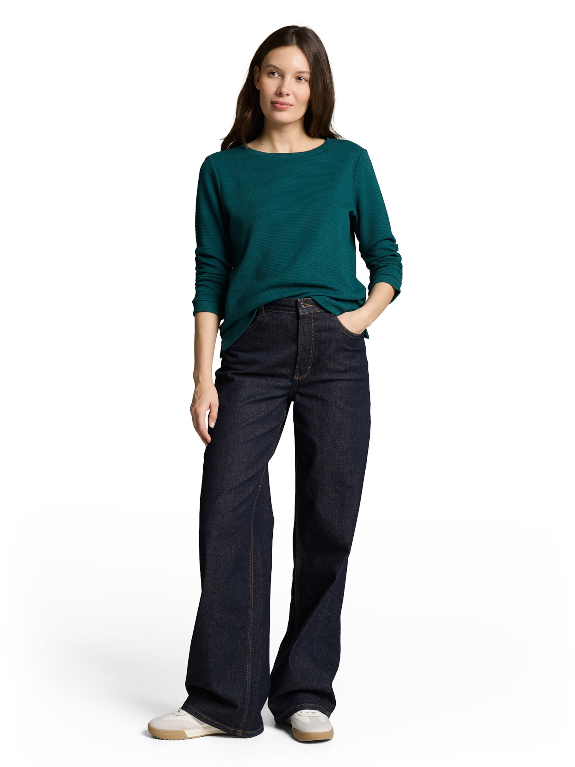 TOM TAILOR Sweatshirt in Green