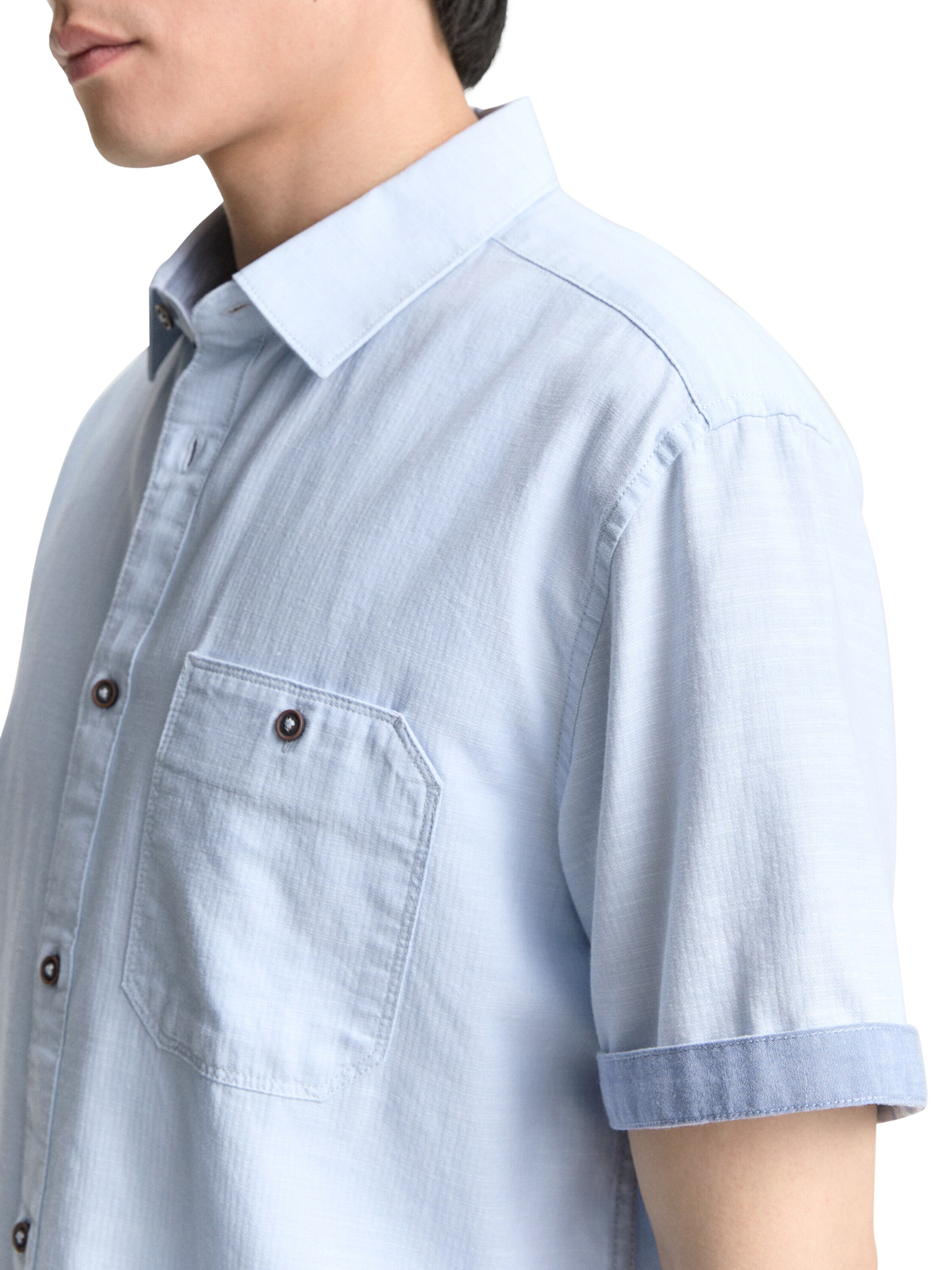 TOM TAILOR Rovný strih Košeľa - Modrá