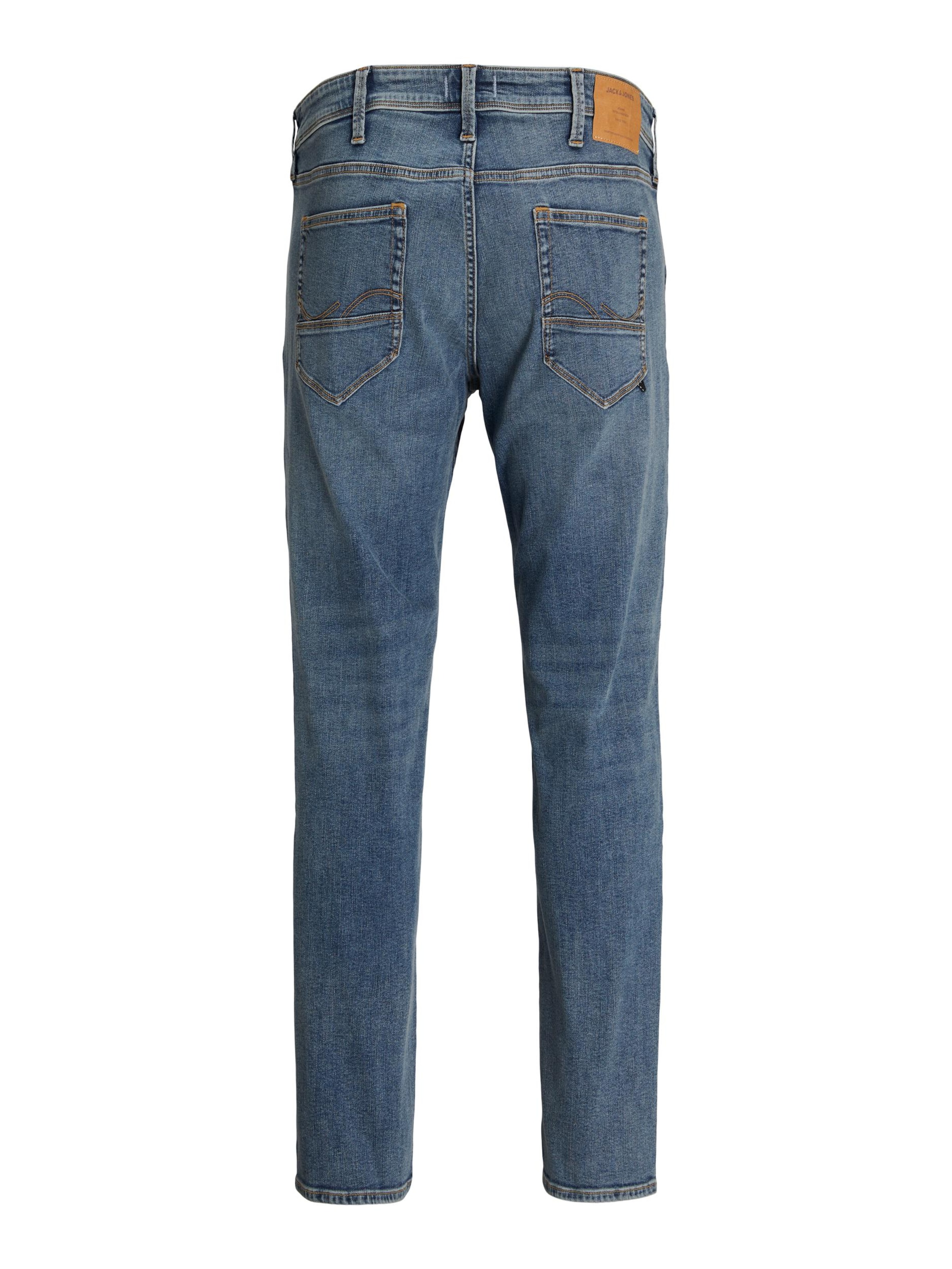 Coupe slim Jean 'JJIGlenn Fox' Jack & Jones Plus en bleu