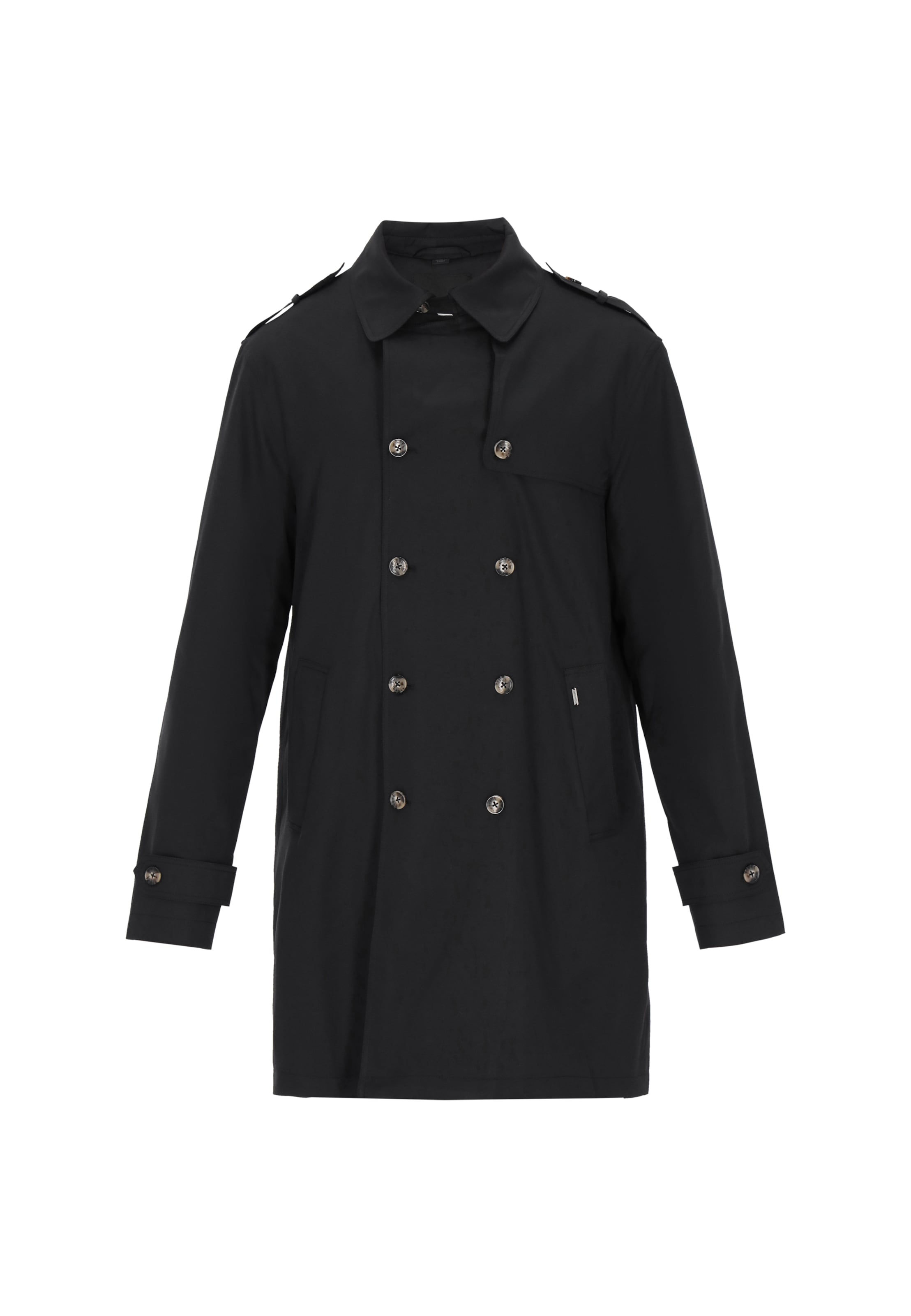 DreiMaster Klassik - Sobretudo meia-estação 'Classic' em preto: frente