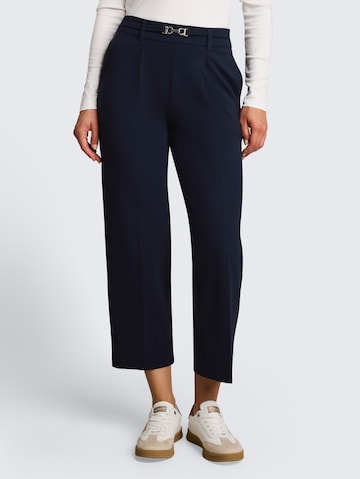 TOM TAILOR Regular Pleat-front trousers in Blue: front