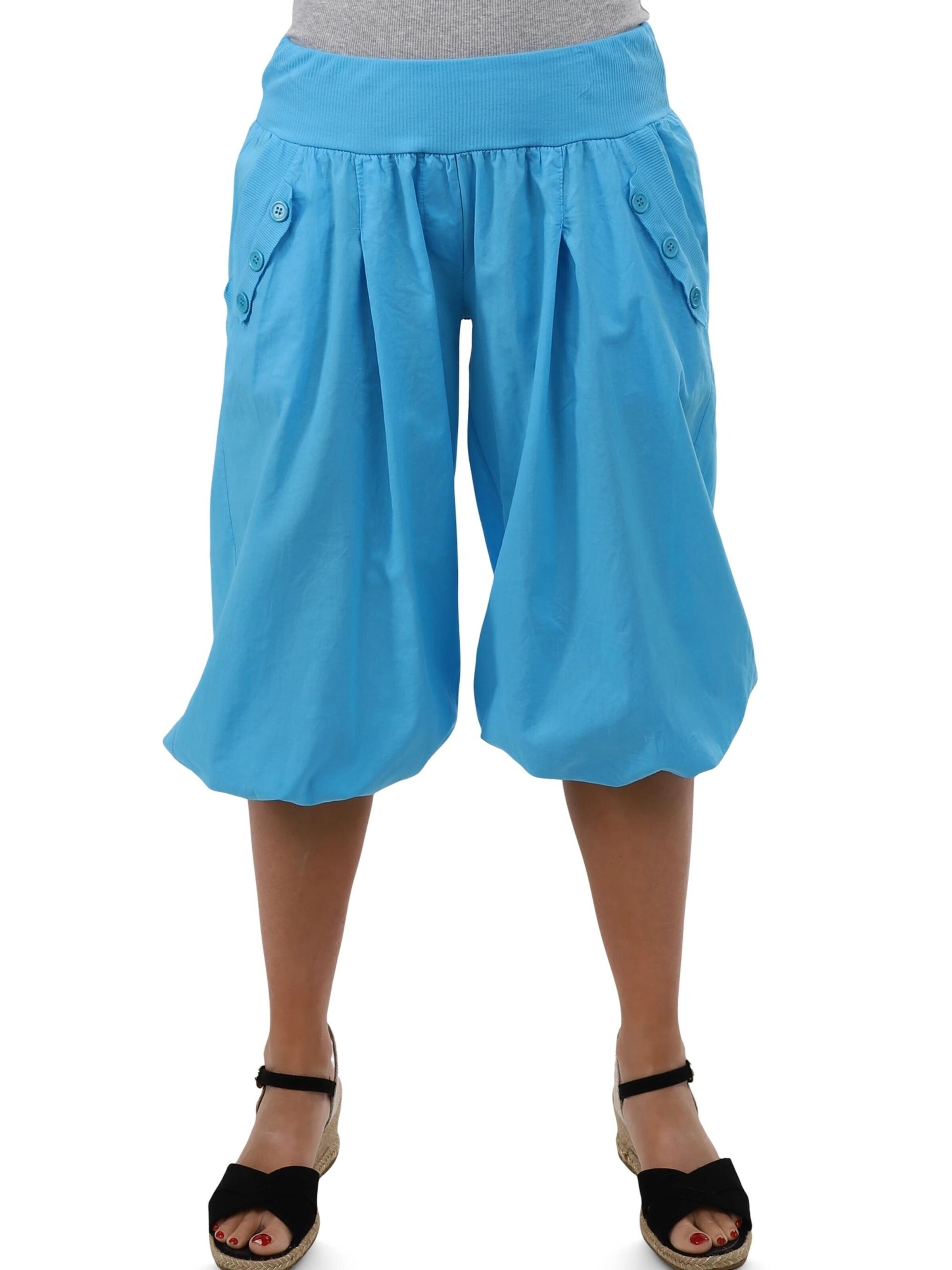 malito more than fashion Loose fit Harem Pants in Blue