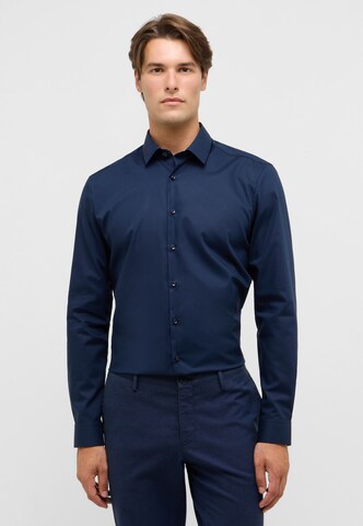 ETERNA Slim fit Business shirt in Blue: front